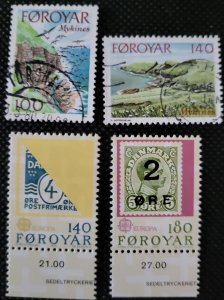 Faroe Islands, 1978-79, Coastal scenes & stamps on stamps, SCV$1.80