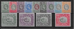 SOMALILAND SG32/44 1904 DEFINITIVE SET MTD MINT