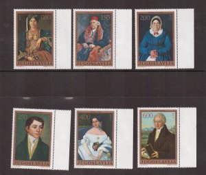 Yugoslavia   #1081-1086  MNH  1971   portraits