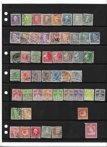 DENMARK COLLECTION ON STOCK SHEET MINT/USED