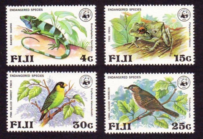 Fiji 1979 SG564/7 Set of 4 Endangered Species MH 