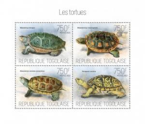 TOGO 2013 SHEET TURTLES REPTILES tg13701a