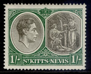 ST KITTS-NEVIS GVI SG75c, 1s black & green, M MINT. Cat £17. 