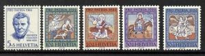 Switzerland B355-9 MNH Art, Horse, Heinrich Federer