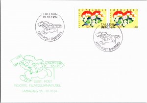 Estonia, Worldwide First Day Cover