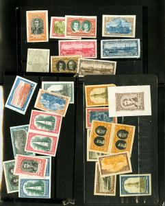 Argentina Stamps Rare Old Group 27 Trial Color Proofs All clean