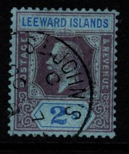 LEEWARD ISLANDS SG74 1922 2/= PURPLE & BLUE/BLUE FINE USED