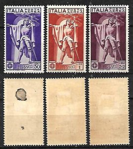 ITALY STAMPS. 1930, AIR Sc.#C20-C22, MH