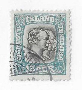 Iceland Sc #039 15aur used VF