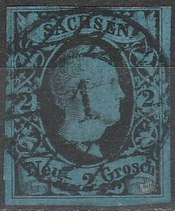 Saxony #4 F-VF Used CV $16.00 (A16608)