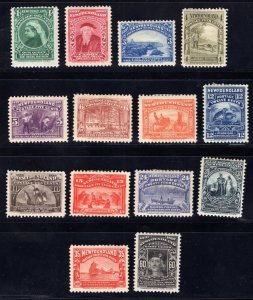 MOMEN: NEWFOUNDLAND SC #61-74 1897 MINT OG H LOT #67398