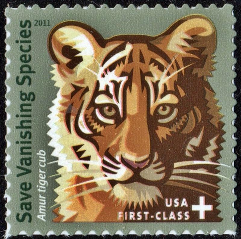 SC#B4 (44¢ + 11¢) Save Vanishing Species Single (2011) SA