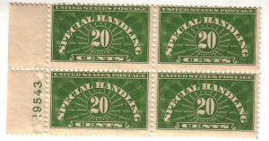 US # QE3- 20c,Special Handling,yellow green,-MNH, Cat.$37.00