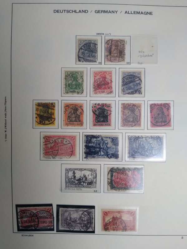 collection in album Germany 1872-1945 CV $2200