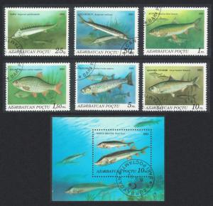 Azerbaijan Fishes 6v+MS CTO SG#112-MS118 SC#386-392