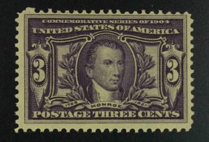 MOMEN: US STAMPS #325 MINT OG H LOT #53486