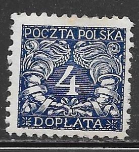 Poland J23: 4h Numeral, unused, NG, F-VF