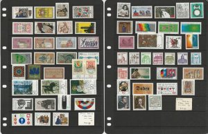 Germany Stamp Collection on 18 Stock Pages, 1966-1990 Mint NH Sets, JFZ
