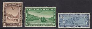 Newfoundland Scott # C6 - C8 Set VF-OG lightly hinged scv $ 116 ! see pic !