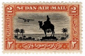 (I.B) Sudan Postal : Airmail 2pi (SG 53)