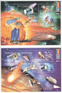 Grenada-Grenadines MNH Scott # 2205-06 S/S  Space Explora Value $ 13.50  US $$