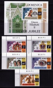 ZAYIX Dominica 521-526 MNH Queen Elizabeth II Silver Jubilee 062822SM88