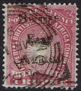BRITISH EAST AFRICA 1895 LIGHT AND LIBERTY OVERPRINTED 1R USED 