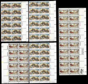 UNITED STATES (75) Large Plate Blocks ALL Mint Never Hinged Face Value=$79+