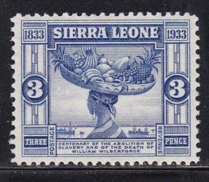 Album Treasures Sierra Leone Scott # 157 3d Fruit Seller Mint with Hinge-