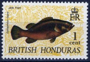 ZAYIX -British Honduras 214 MNH 1c Jew Fish - Marine Life 041123-S160M
