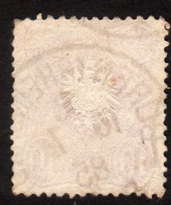 1880, Germany, 10pfg, Used, Sc 39, Mi 41Ia, pink