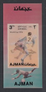 Ajman MI 379 Soccer Souvenir Sheet MNH VF