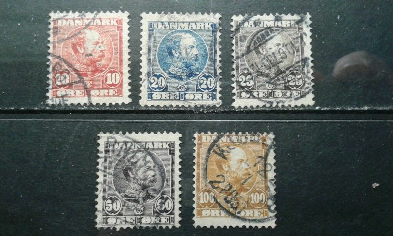 Denmark #65-69 used e201.6195