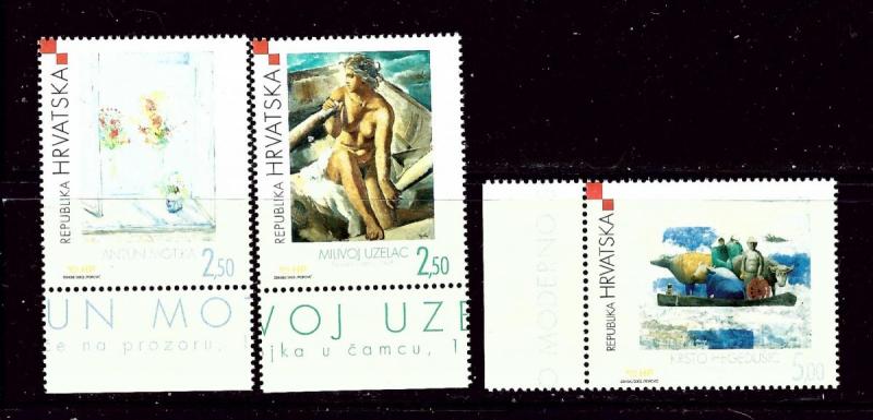 Croatia 505-07 MNH 2002 Modern Art