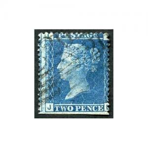 SG45 2d Blue (JL) Plate 9 STATE 2 (trimmed perfs at base) Ex Chartwell