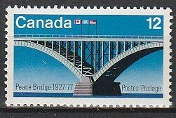 1977 Canada - Sc 737ii - MNH VF - 1 single - Peace Bridge