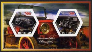 Chad 2014 Classic Cars #2 imperf sheetlet containing two ...