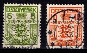 Denmark 1934 Special Fee (quadrille background), Set [Used]