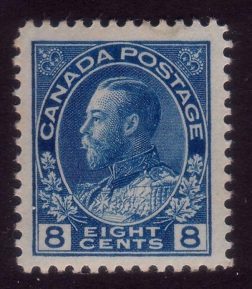 CANADA 1922 GV 8c fine mint lightly hinged, very well centred..............43845