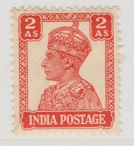 1941 British Colony India 2nd Vermilion MH* Stamp A23P9F11683-