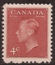 Canada - Scott# (010 - MNH single) 287 (1949) VF King Geo...