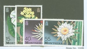 Montserrat #366-369 Mint (NH) Single (Complete Set) (Flowers)