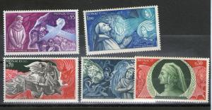 Monaco 624-628 MNH