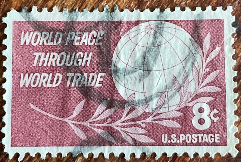 US #1129 Used Single World Peace Through World Trade SCV $.25 L28