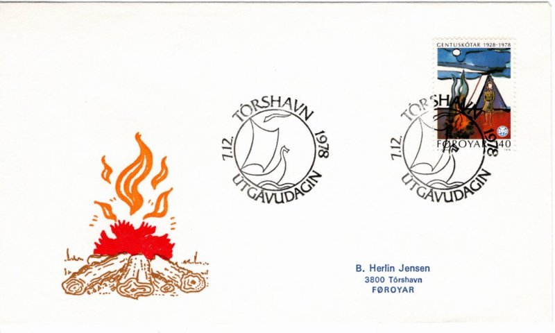 Faroe Islands 1978 Sc 41 FDC 2