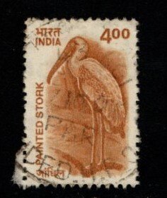 India - #1910 Painted Stork - Used