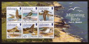 ZAYIX Alderney 261a MNH Migrating Birds Wildlife Waders 101623SM44M