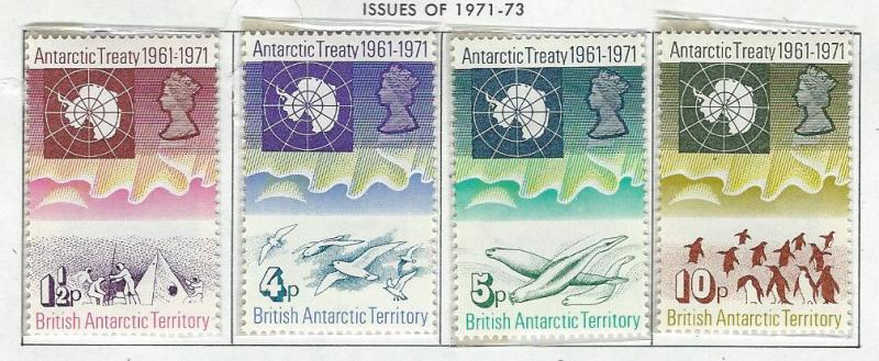 British Antarctic Territory mnh S.C.#  39 - 42