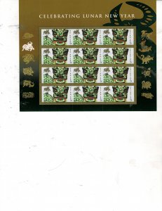 Lunar New Year of the Ox 42c Postage sheet #4375 MNH
