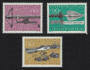 Liechtenstein Hunting Weapons 3v 1980 MNH SG#748-750
